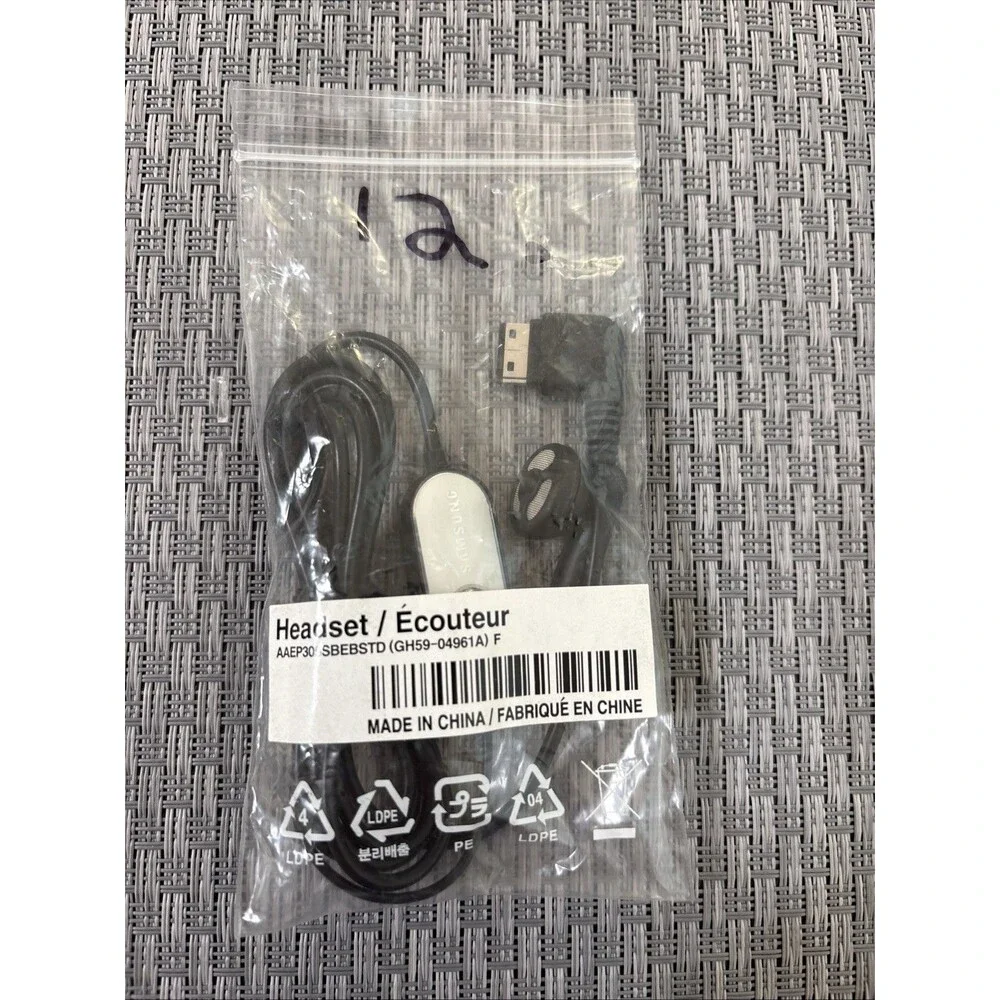 Samsung OEM Hands-Free Headset AEP302SBE Single Ear Piece Black
